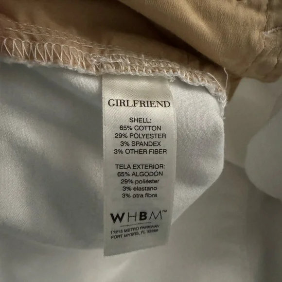 WHBM Ladies White Jeans Girlfriend Straight Leg White House Black Market NWOT - Picture 4 of 5